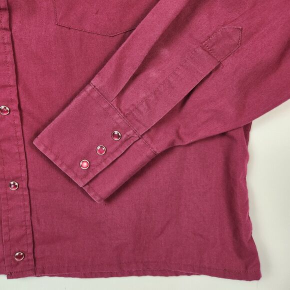 Southwestern Button Down Mens Sz L Brush Popper Pearl‎ Snap Western Cowboy Chore - Picture 6 of 12